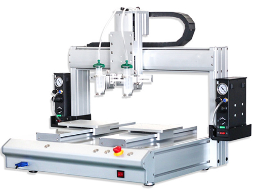 桌面式雙針筒自動點膠機(jī)